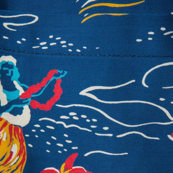 THE HAWAIIAN SHIRT "HULA GIRL HAWAII" NAVY