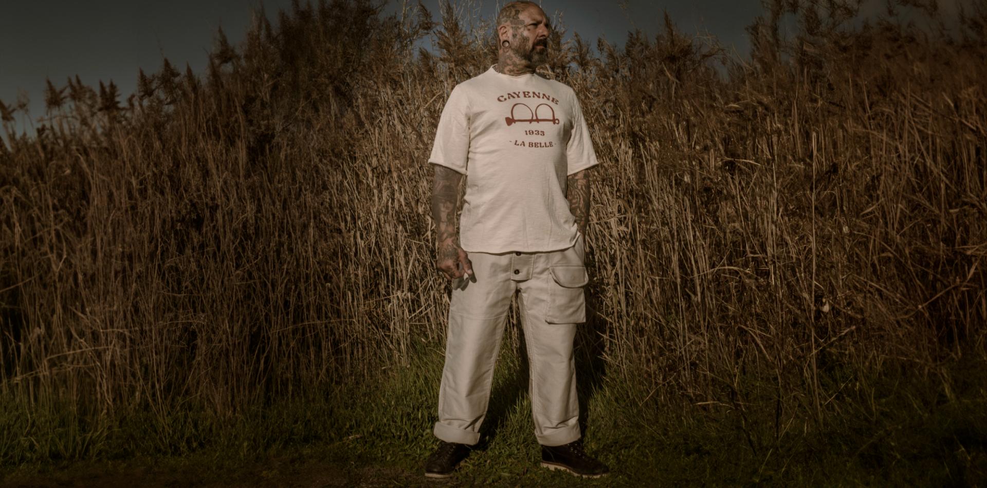 LE PANTALON SUBMARINER - STONED NATURAL MOLESKINE