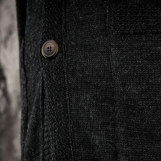 THE CARDIGAN "P'TIT LOUIS" CHARCOAL
