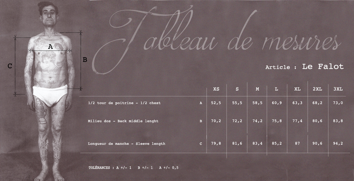 Size Chart La Falot