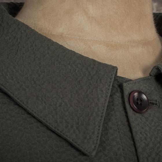 LA VESTE "LE NERVI" SEERSUCKER KAKI