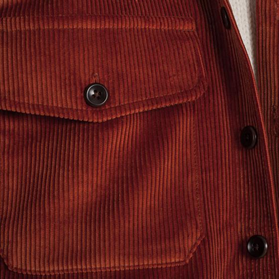 LA SURCHEMISE "BAROUDEUR" VELOURS CINNAMON