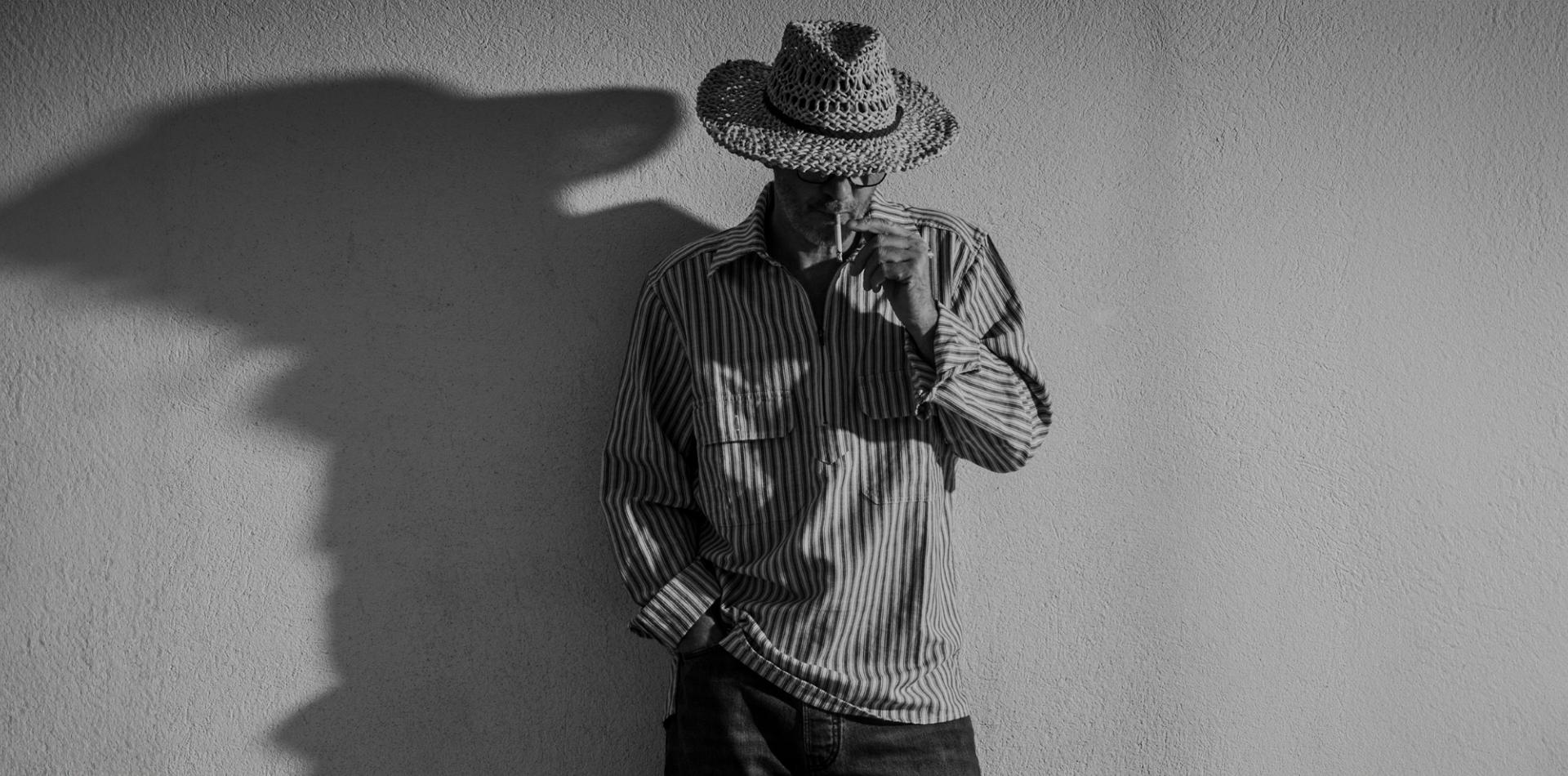 LA CHEMISE "WORKER ZIP" INDIGO WHITE STRIPES
