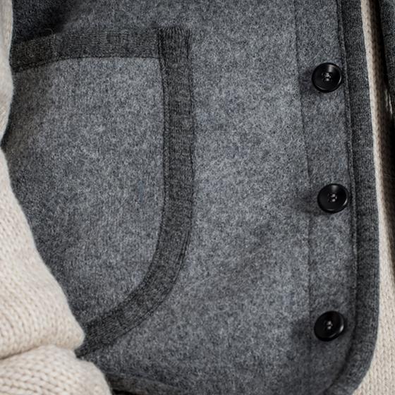 LE GILET "COL OFFICIER"