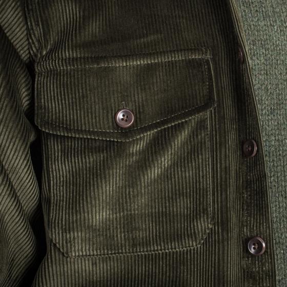LA SURCHEMISE "BAROUDEUR" VELOURS KAKI