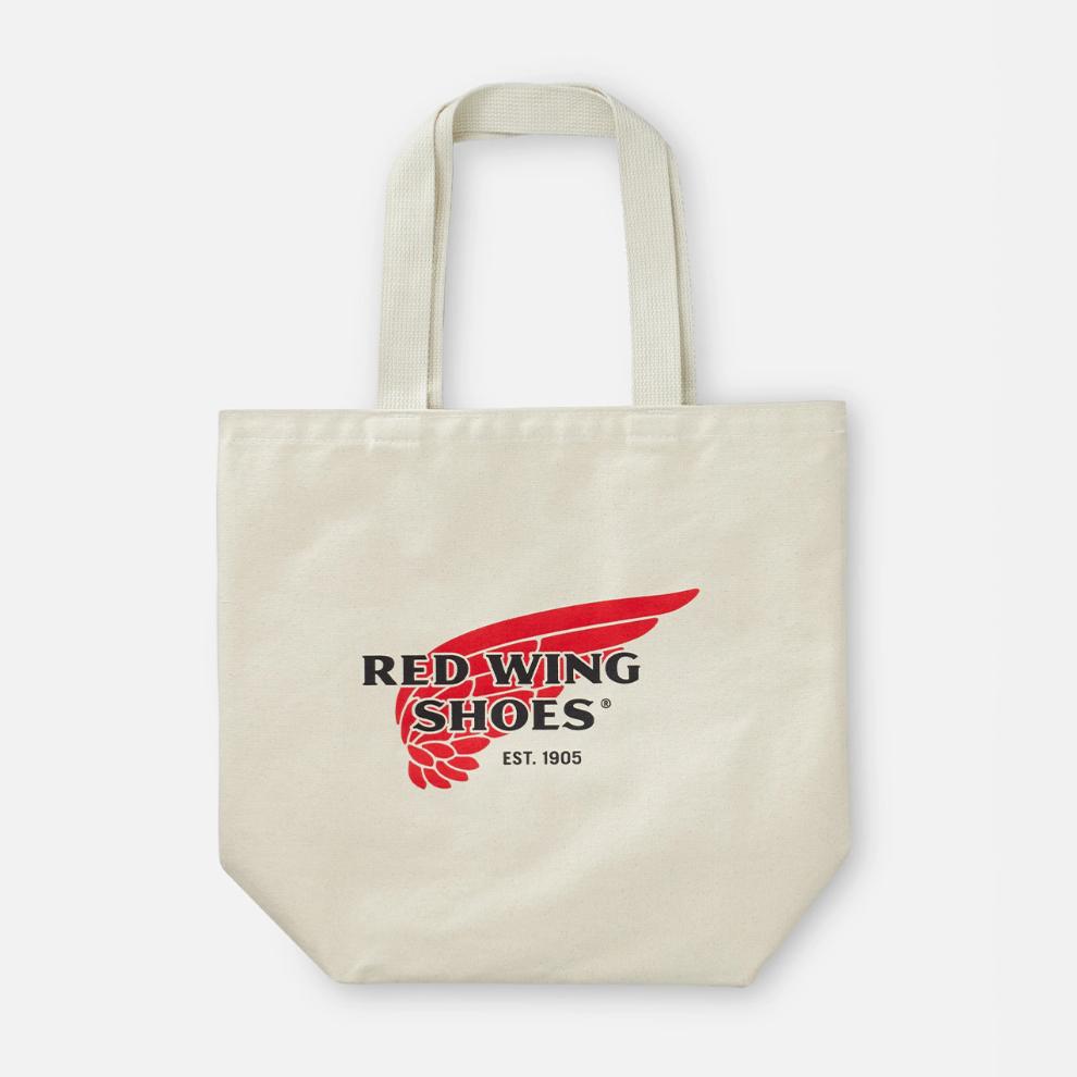 RED WING LOGO TOTE BAG - NATURAL