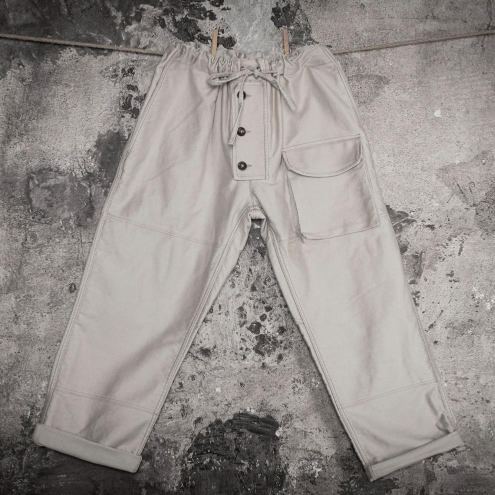 LE PANTALON SUBMARINER - STONED NATURAL MOLESKINE