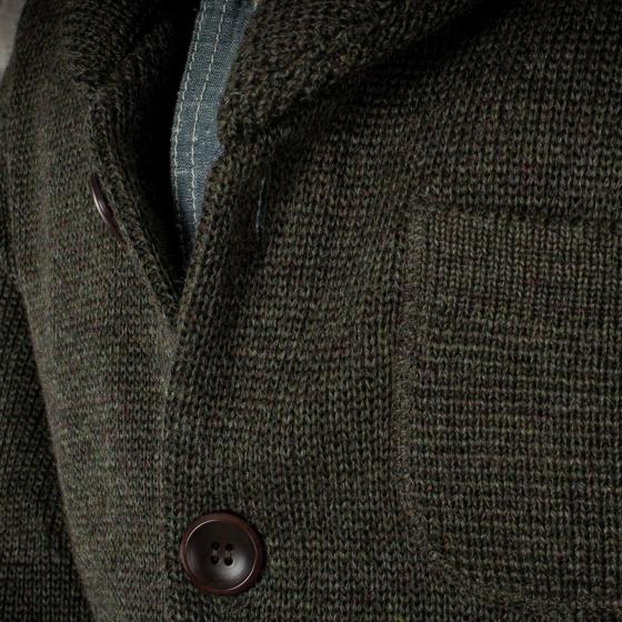 THE CARDIGAN "L'ENFANT DU MALHEUR" KHAKI