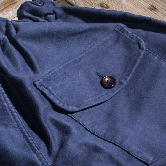 LE PANTALON SUBMARINER - STONED BLUE MOLESKINE