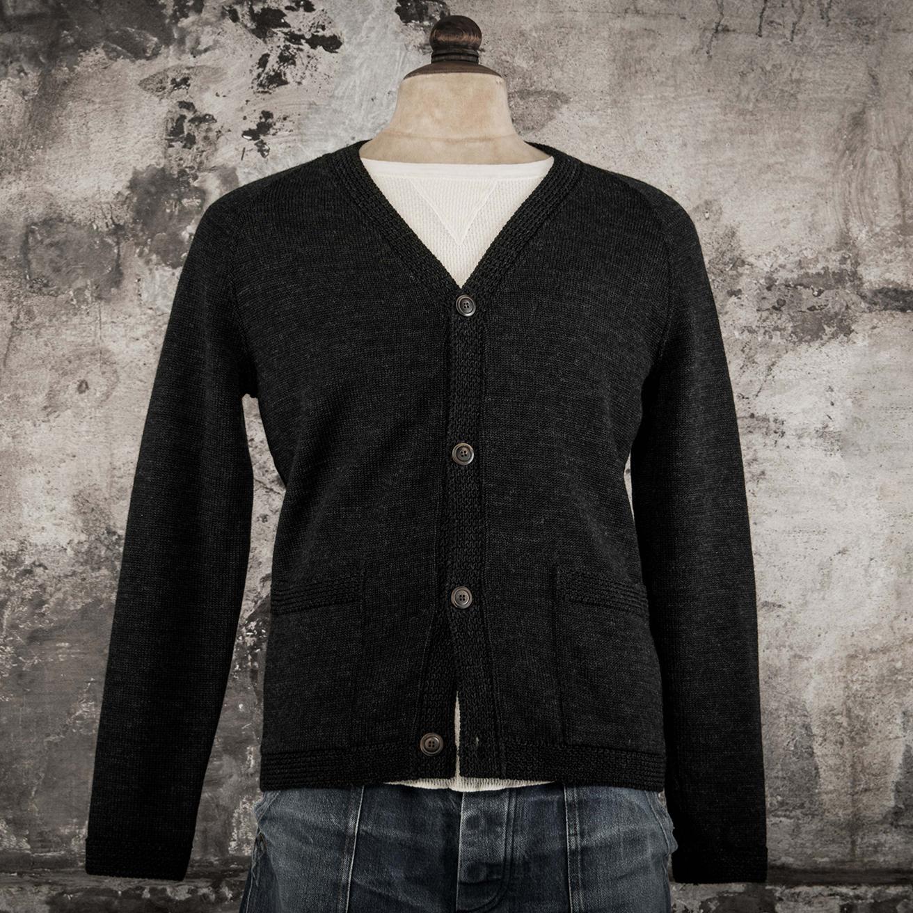 THE CARDIGAN "P'TIT LOUIS" CHARCOAL