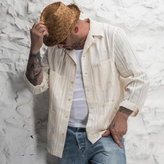LA CHEMISE CUBA "GUAYABERA" - NATURAL