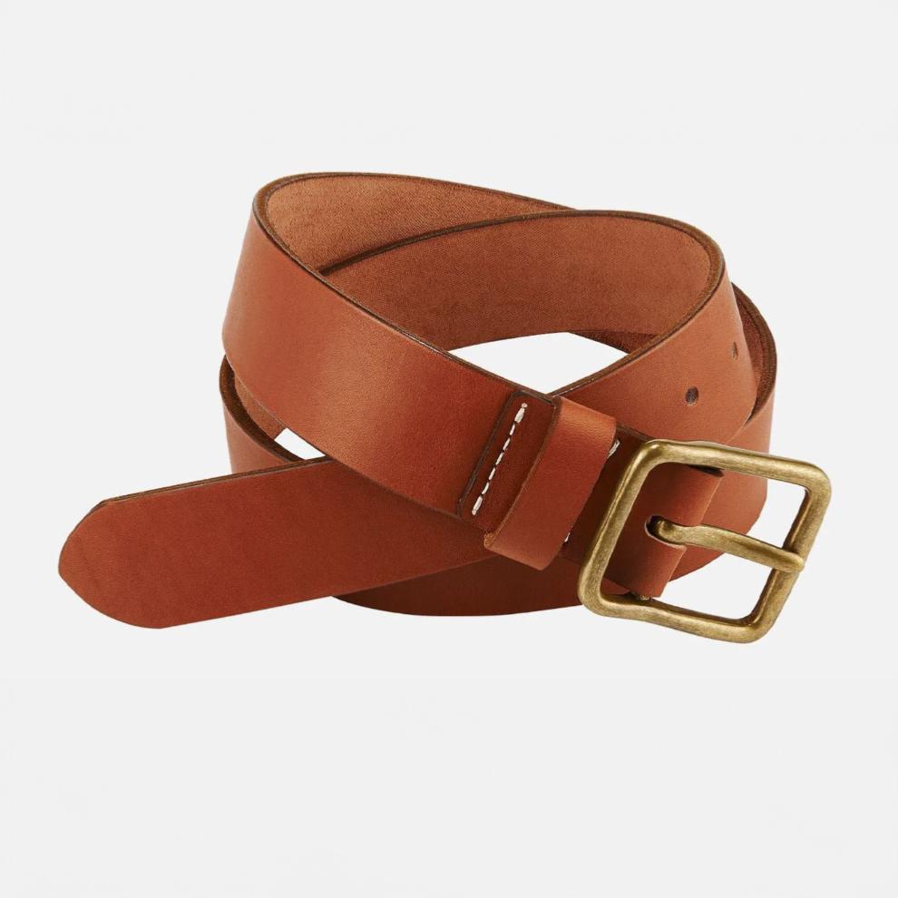 CEINTURE CUIR ORO RUSSET PIONEER