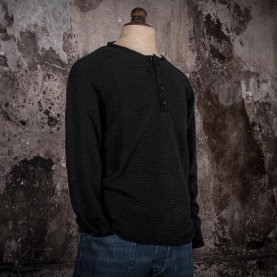LE THERMAL HENLEY "ALBERT" - CHARCOAL