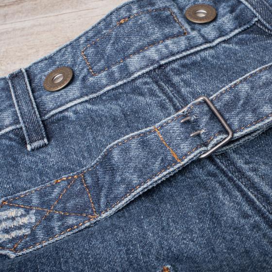 LE DENIM CARGO SELVEDGE "HEAVY USED"