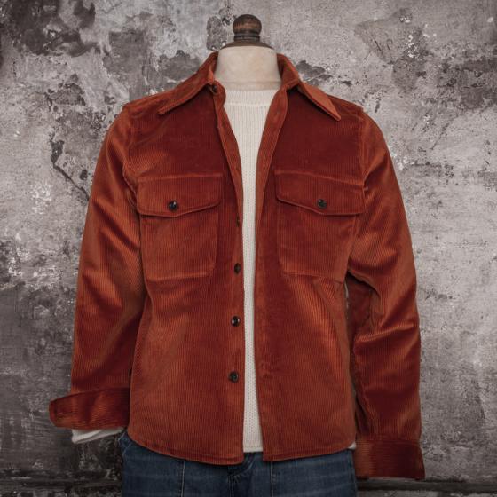 LA SURCHEMISE "BAROUDEUR" VELOURS CINNAMON