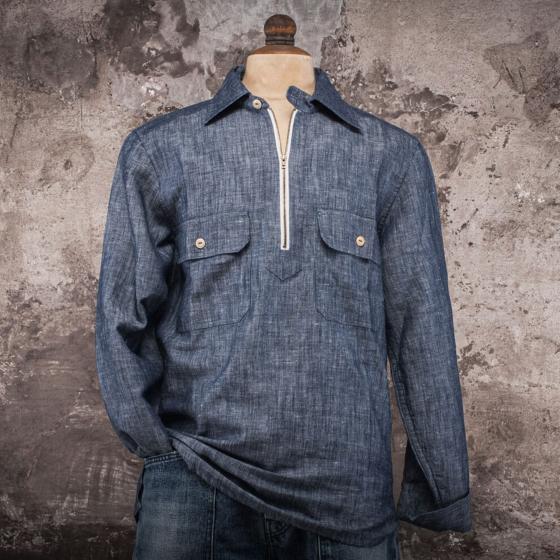 THE "WORKER ZIP" CHAMBRAY