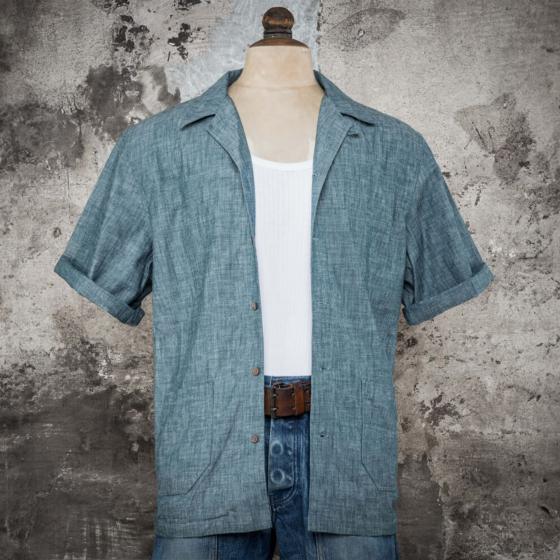 THE SHIRT "CUBA 2 POCKETS" - CHAMBRAY