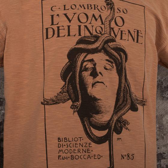 LE TRICOT "L'UOMO DELINQUENTE - CESARE LOMBROSO" OLD YELLOW