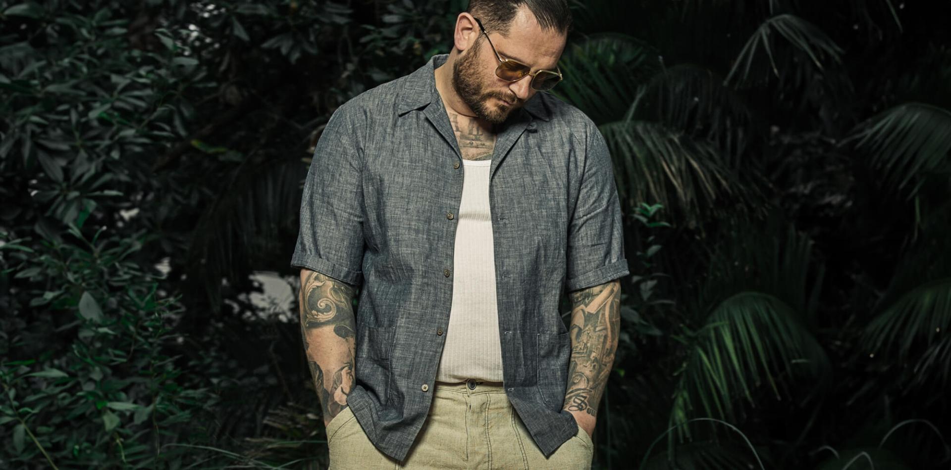 THE SHIRT "CUBA 2 POCKETS" - CHAMBRAY