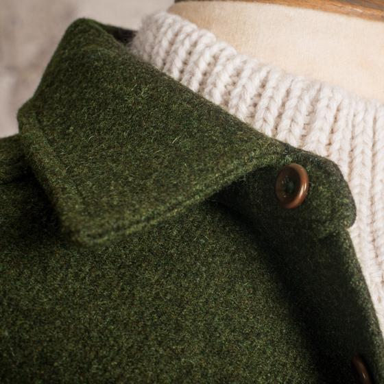 LA SURCHEMISE "BAROUDEUR" KAKI WOOL