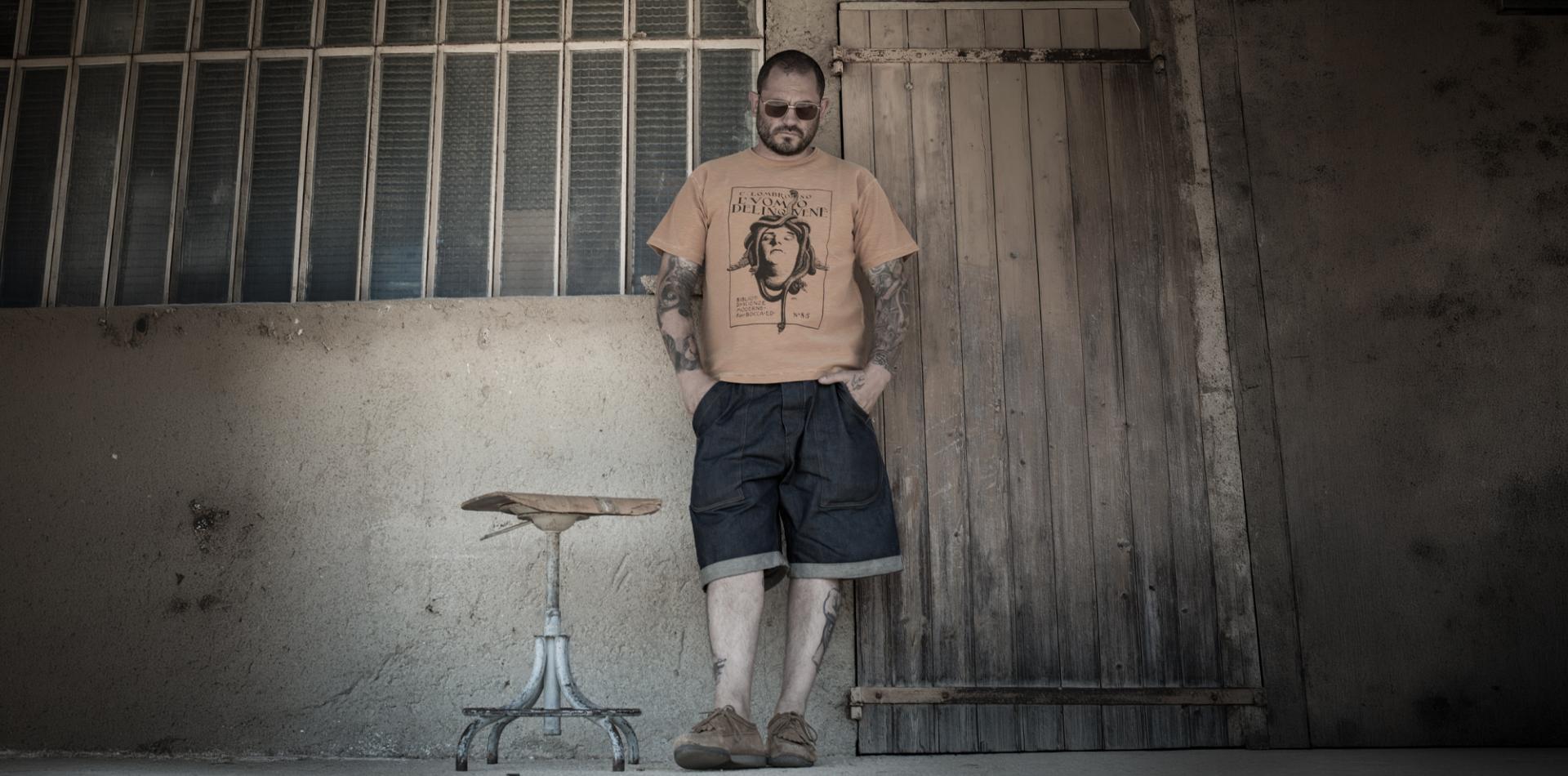 LE TRICOT "L'UOMO DELINQUENTE - CESARE LOMBROSO" OLD YELLOW