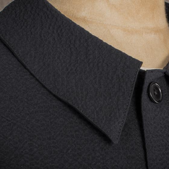 LA VESTE "LE NERVI" SEERSUCKER BLACK