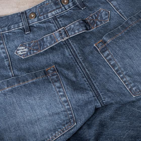 LE DENIM CARGO SELVEDGE "HEAVY USED"