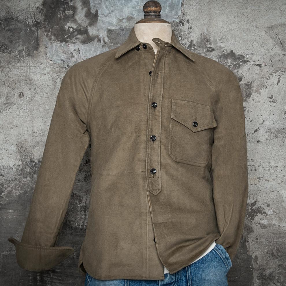 THE "OLERON" MOLESKINE OVERSHIRT