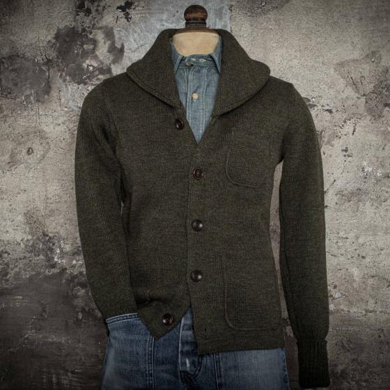 THE CARDIGAN "L'ENFANT DU MALHEUR" KHAKI