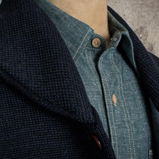 THE CARDIGAN "L'ENFANT DU MALHEUR" NAVY