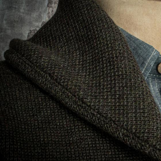 THE CARDIGAN "L'ENFANT DU MALHEUR" KHAKI